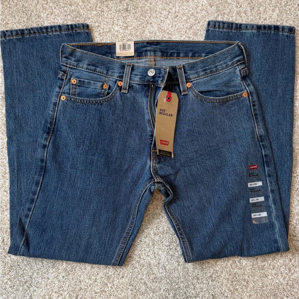 Levi's Men's Relaxed Straight Jeans - Blue Denim, 30x30